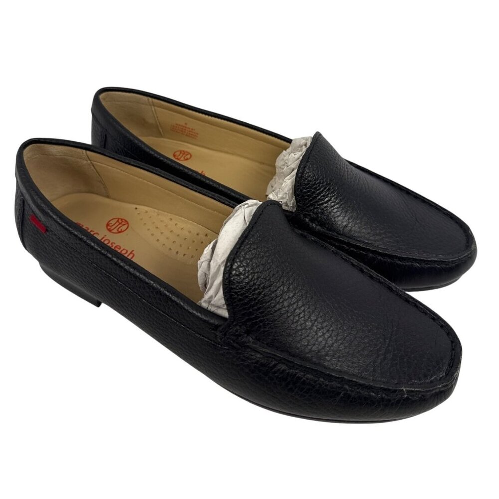 Marc Joseph New York Women's Warren ST Black Leather Loafer‎ Flat Size 8
